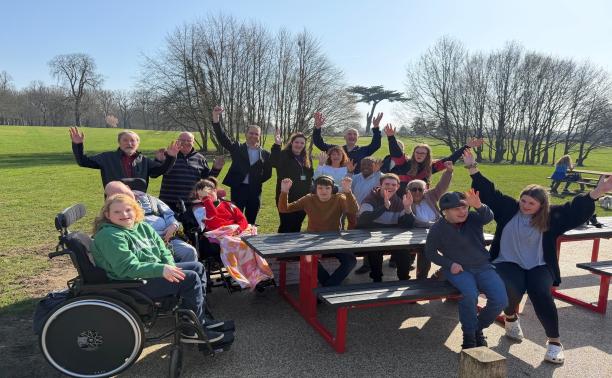 Accessible picnic tables Cassiobury Park