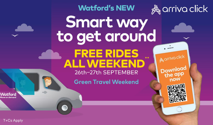 Download our ArrivaClick Watford app