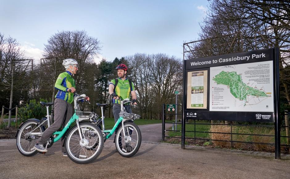 Photo of Beryl Bikes and Watford Cycle Hub in Cassiobury Park