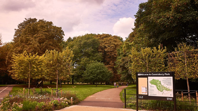 Rickmansworh Road Park entrance to Cassiobury park