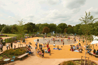 Cassiobury Park paddling pools
