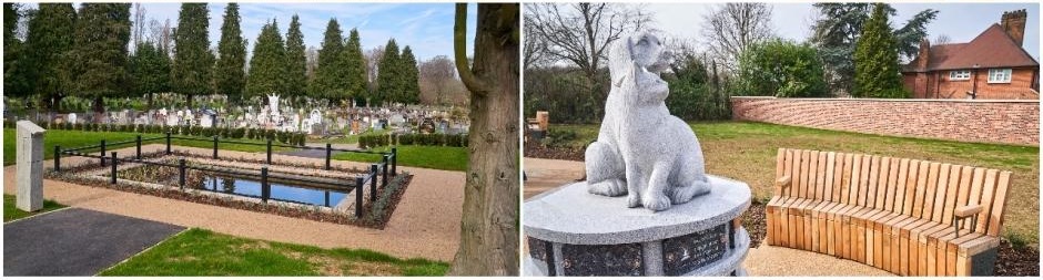 Cemetery collage