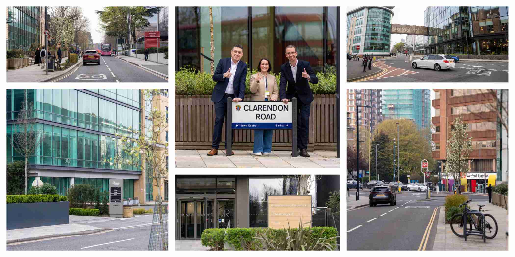 Clarendon road bid collage