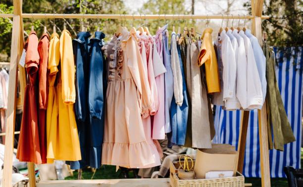 A rail of clothes