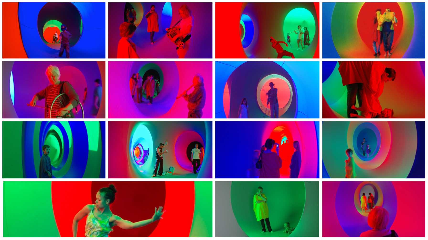 Collage of colourscape