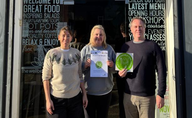 The Feel Wellbeing Cafe recognised for supporting health and protecting the environment 