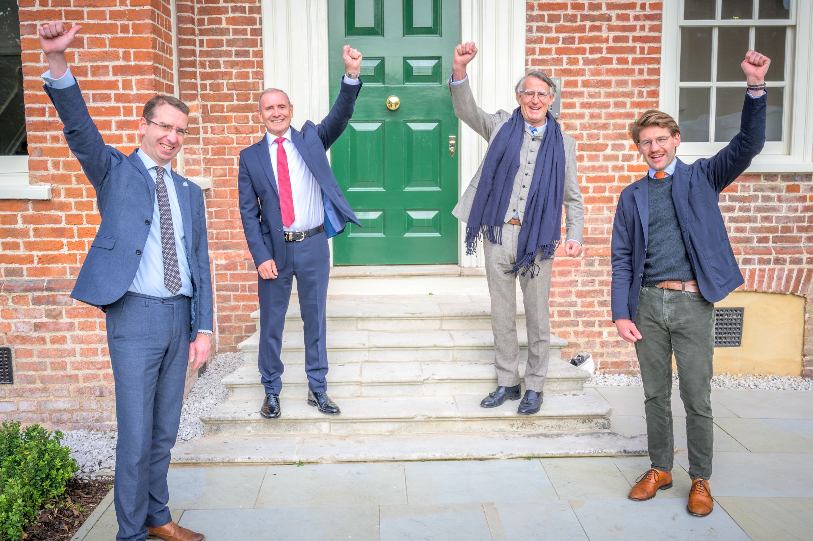 Elected Mayor of Watford Peter Taylor with representatives from St William Homes LLP.