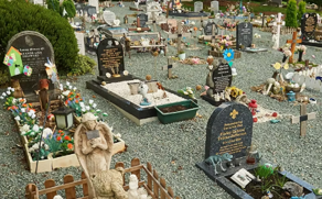 Headstones at Watford cemetery