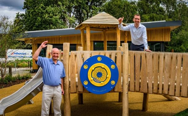 Mayor at oxhey playground