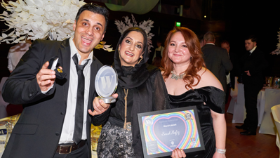 Winners of the Mayor's Award celebrating