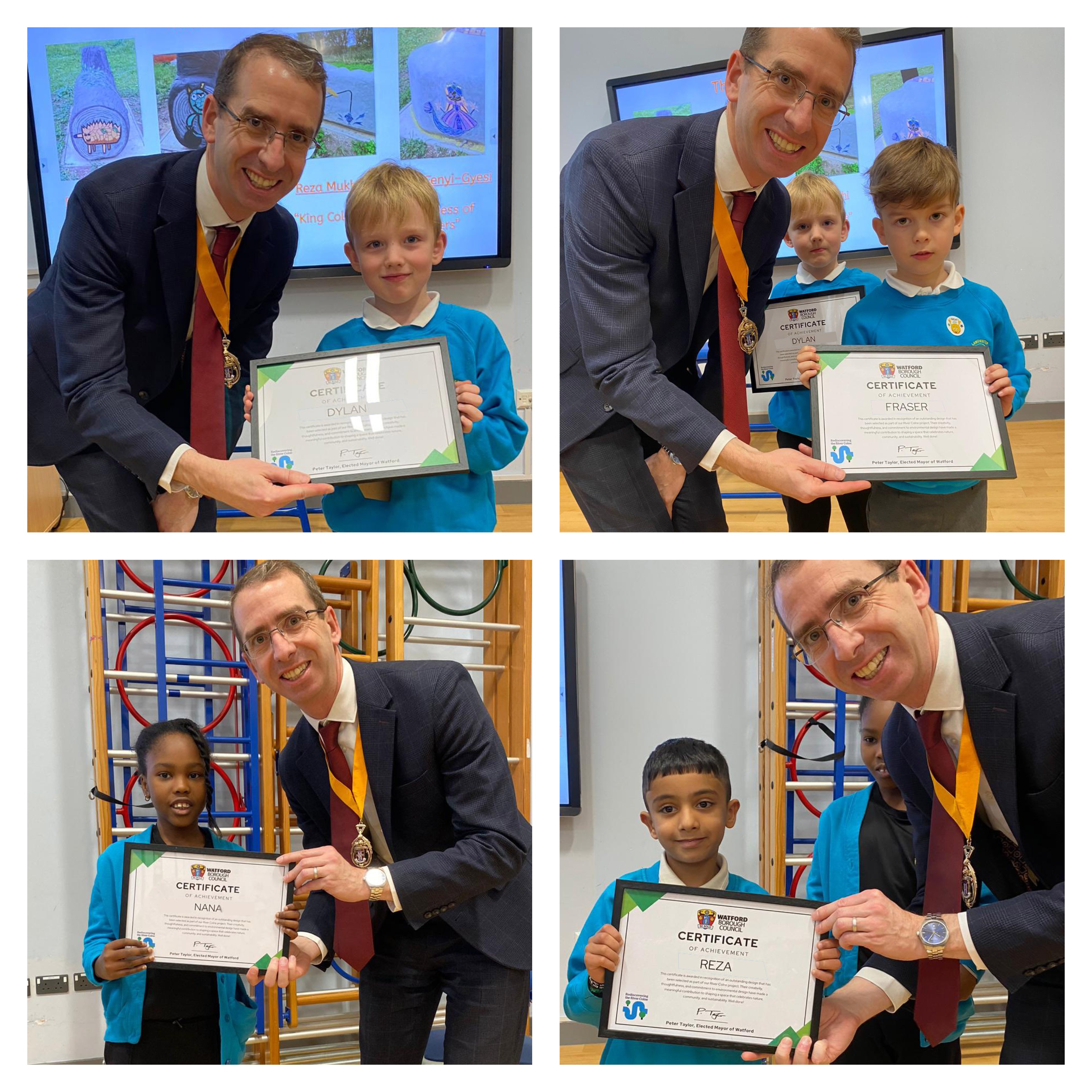 River Colne Sculptures - Certificate Presentation