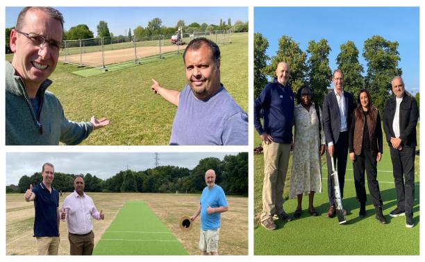five new cricket pitches collage