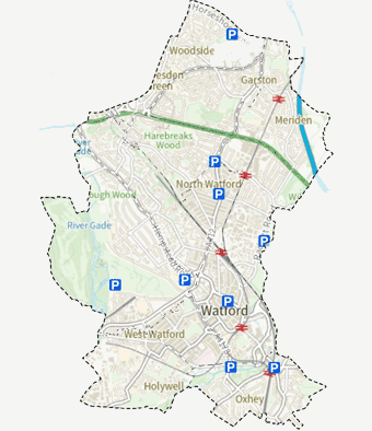 Other car parks map