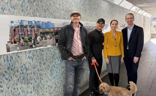 Street improvements and new artwork celebrating shop owners enhance Queens Road
