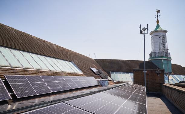 Town hall solar panels
