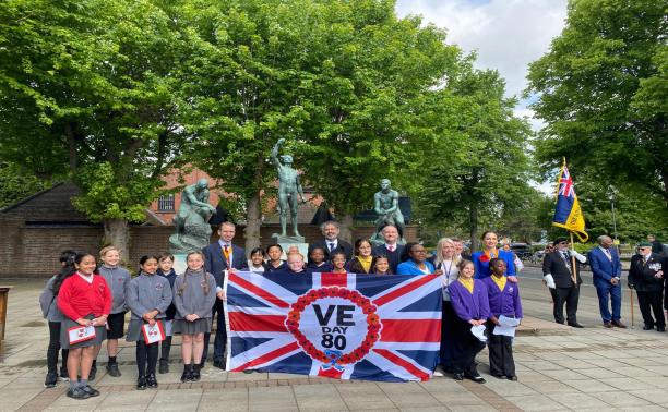 Watford commemorates VE Day 80 with flag raising and proclamation