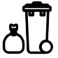 Icon of a wheelie bin and sack