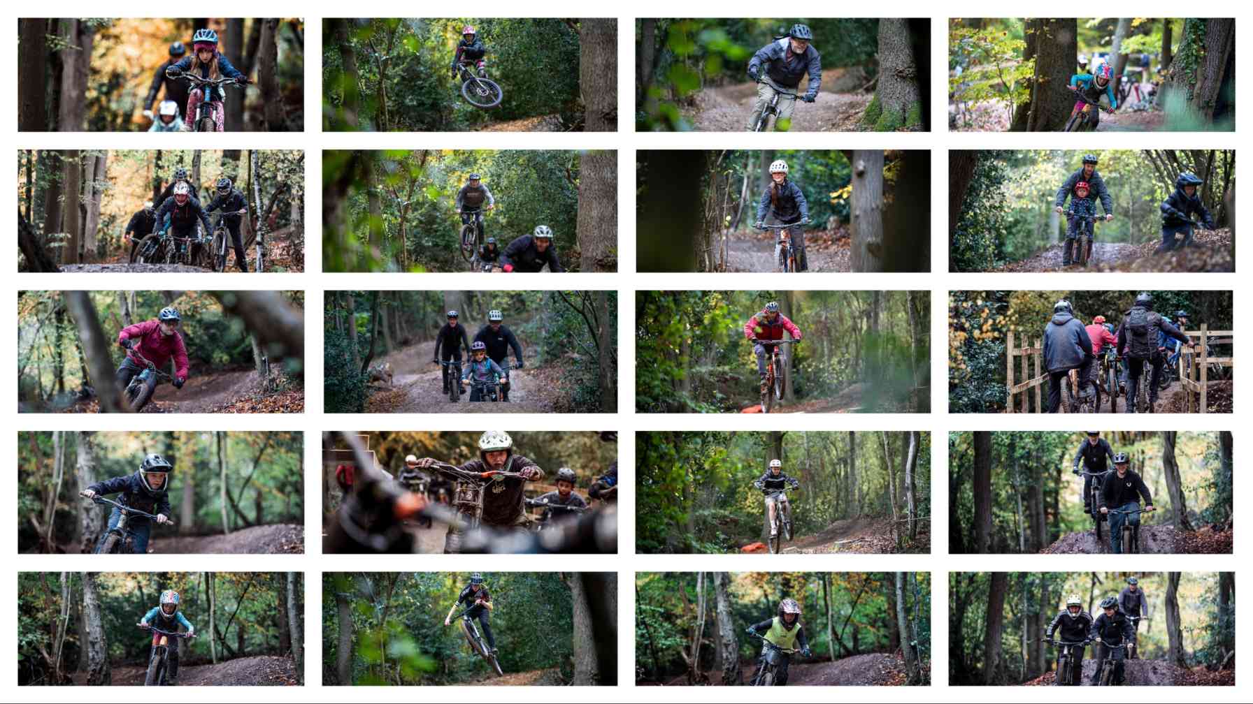 Whippy trails collage