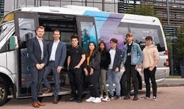 Peter Taylor and West Herts College students taking a travel alternative