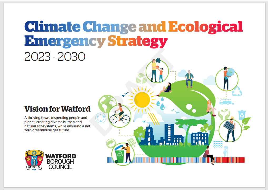 Front cover of Climate Change and Ecological Emergency strategy