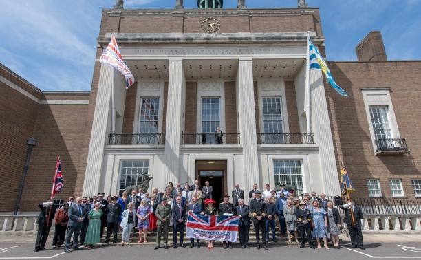 Aga Dychton at County Hall for Armed Forces Day