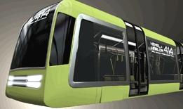 A CGI of a new tram for Watford