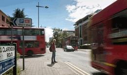 Buses on Clarendon Road in Watford