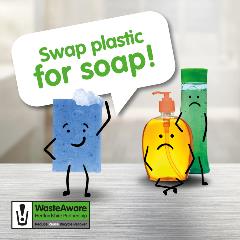 Swap plastic for soap scheme banner