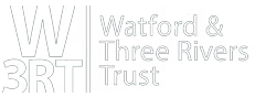 Watford and Three Rivers Trust logo in white