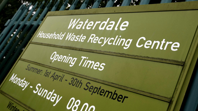 Waste tips and recycling centres